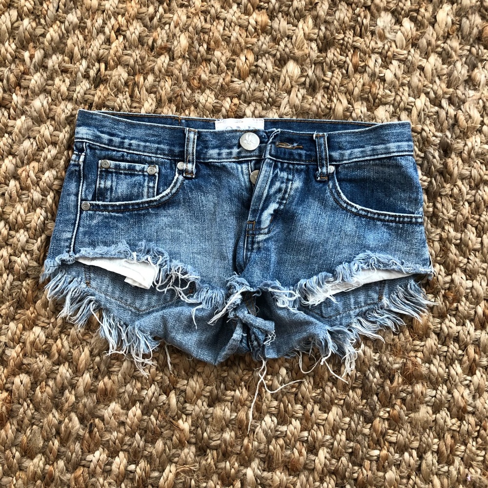 ONE Distressed Jean Shorts